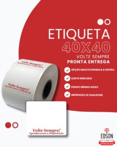 Venda de Etiquetas 40x40 em Barretos